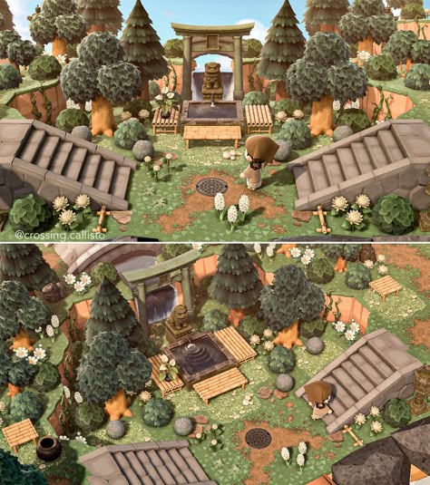 Japanese Style Animal Crossing, Acnh Rural Japan Entrance, Acnh Japanese Ideas Entrance, Acnh Resident Services Design Japan, Acnh Japanese Neighborhood, Acnh Japanese City Entrance, Acnh Japanese Garden, Tsundoku Acnh, Animal Crossing Entrance Ideas Japan