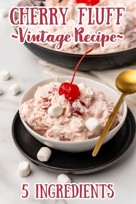 Cherry Pineapple Fluff, Picnic Salad Recipes, Fluff Recipes, Cherry Fluff, Cherry Frosting, Mouthwatering Desserts, Heavenly Desserts, Recipes No Bake, Fluff Salad