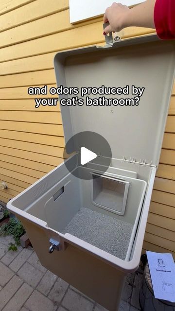 3.8M views · 73K likes | Privy Kitty on Instagram: "Are you ready for cat luxury? Lets #BootTheBox together and clean up nicely with Privy Kitty! 🐾❤️  Tap the link in our bio to order your Privy Kitty today! 😻  #cat #litterboxes #indoorcat #indoorcats #indoorcatsoutside #litterbox #litterboxhack #litterboxtips #litterboxproblems #kitty #kittycat #kittylove #catsoftiktok #catlover #catlover #cattok #catlady" Cat Box Area Ideas, Cat Litter Box Room Ideas, Outdoor Cat Litter Enclosure, Kitty Litter Closet Ideas, Cat Box Storage Ideas, Diy Cat Crate Ideas, Indoor Litter Box Ideas, Litter Box Catio, 2 Cat Litter Box Ideas