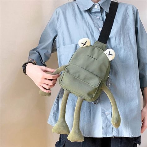 Just found this amazing item on AliExpress. Check it out! $16.92 | Girl Bag Tide Cartoon Cute Frog Crossbody Bags Casual Messenger Bag Chest Unisex Shoulder Women Wholesale Bolsa Crochet Bag Ideas, Cartoon Frog, Diy Clothes And Shoes, Frog Design, Disney Clothes, Cute Frog, Novelty Bags, Craft Stuff, Wholesale Bags