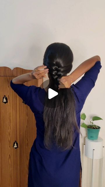 Hairstyle For College Girl, Haïr Style For College, Hairstyles For College Students Indian, Daily Hairstyles Easy For College, Cute Hairstyles For College, Collage Hairstyles, College Hairstyles Easy, Easy Braid Hairstyle, Hairstyles For College