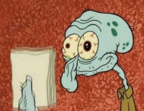 Spongebob Drawing Ideas, Squidward Art, Spongebob Drawing, Squidward Meme, Tired Funny, Tired Man, Squidward Tentacles, Funny Text Posts, Funny Asf