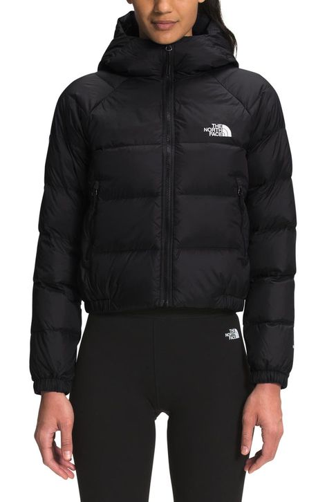 Hyalite Hooded Down Jacket | Nordstrom North Face Hydrenalite, Doudoune The North Face, Northface Puffer, The North Face Puffer, North Face Puffer Jacket, North Face Coat, Cropped Puffer Jacket, Black Puffer, Black North Face