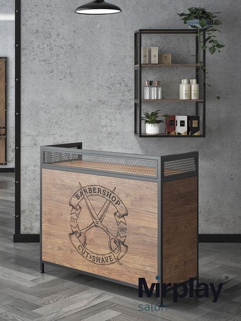 Great furniture for barbershops. A good reception is always great for a first welcome! Barber Shop Outside Design, Barbershop Decor Ideas, Barbershop Design Interior Ideas, Barber Shop Decor Ideas, Barbershop Decor, Barbershop Design Interior, Barbershop Ideas, Barber Shop Interior, Hair Salon Interior