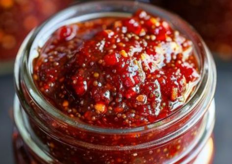 Slow Cooker Rhubarb Sweet Chili Jam - Easy Recipes Rhubarb Chili Jam, Slow Cooker Rhubarb Sweet Chili Jam, Rhubarb Sweet Chili Jam, Chili Jam Recipe, Slow Cooker Chilli, Rhubarb Jelly, Chili Jam, Pickles Recipes, Pickles Canning