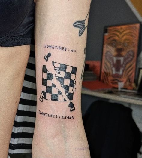 Chess Tattoo Aesthetic, Chess Tattoo Sleeve, Minimalist Chess Tattoo, Chess Tatoos Design, Chess Tattoo Design, Chess Tattoo Ideas, Yin Yang Tattoo Ideas, Chess Tattoos, Yang Tattoo Ideas