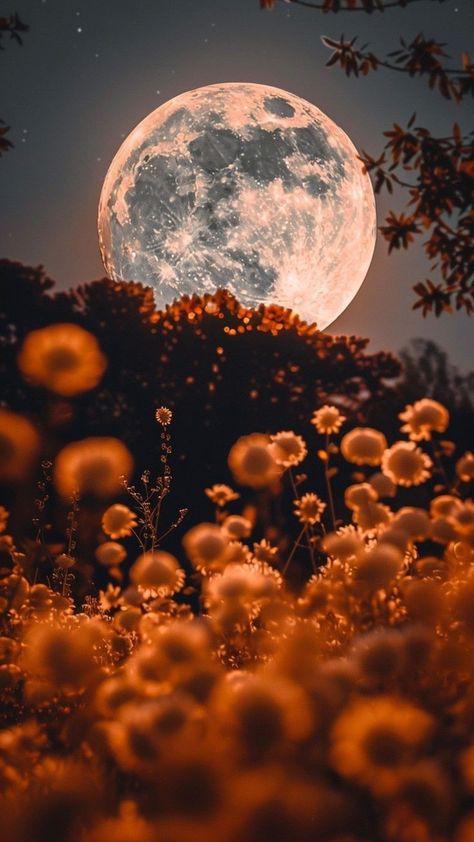 Orange Sky Aesthetic, Fall Aesthetic Halloween, Mystic Wallpaper, Pretty Flowers Photography, Beautiful Moon Pictures, Night Sky Photography, Iphone Wallpaper Classy, Space Photography, Iphone Wallpaper Sky