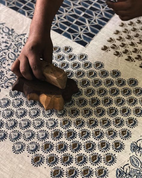 Block Printing Aesthetic, Block Printed Textiles, Hand Block Printing, Hand Printed Fabric, Printing Fabric, Indian Prints, Indian Textiles, Fabric Printing, Block Printing Fabric