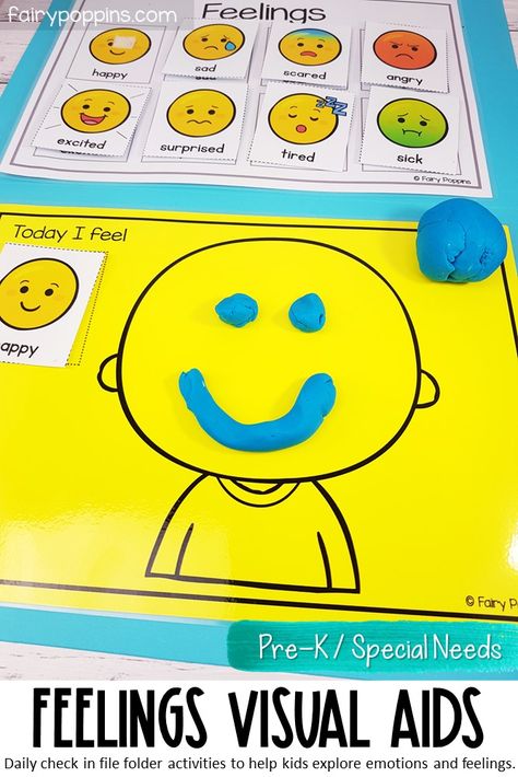 Feelings Learning Activities, Feeling For Preschool, Feelings Centers Preschool, Montessori Feelings Activities, Social Activities For Kindergarten, Emotion Art And Craft Preschool, Identify Emotions Activities, Activities About Emotions For Preschool, Emotion Kindergarten Activities