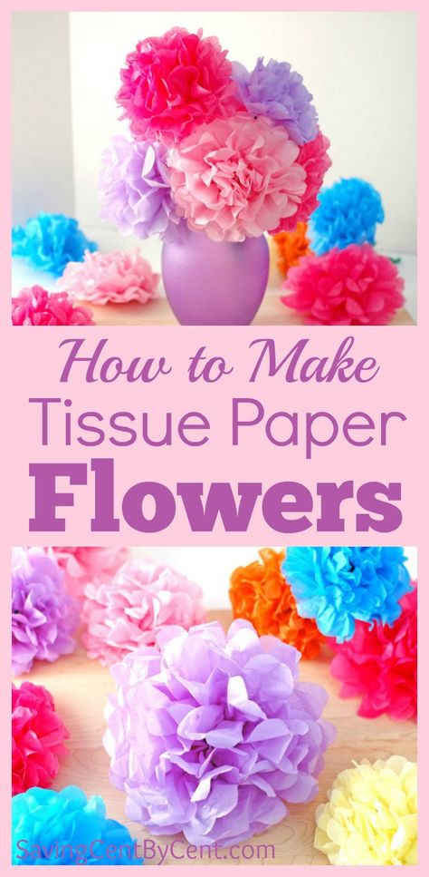 How to make easy tissue paper flowers is one of my most popular posts. Now that it is spring and with summer coming up soon, I decided to make a video about how to make tissue paper flowers. Watch this tissue paper flower video tutorial to add spring decor around the house. It’s also a […] Tissue Paper Flowers Easy, Make Tissue Paper Flowers, Paper Flower Video, Tissue Paper Flowers Diy, Crafts Clothes, Tissue Paper Crafts, Friend Request, Tissue Flowers, Fleurs Diy