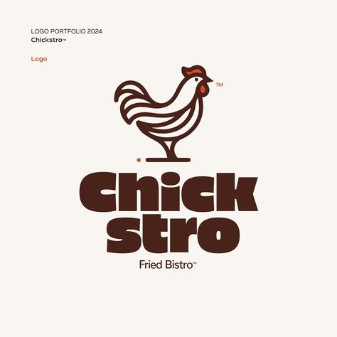 Chickstro, a fast-food chain under the Chickesto umbrella, specializes in serving tantalizingly crispy chicken dishes. Our objective was to craft a brand that resonates with the youth demographic, fostering a jovial and welcoming ambiance. The task at hand was to forge a brand identity that exudes the spirited essence of our establishment. We devised a dynamic and lively brand identity that mirrors our core principles and character. Our logo showcases an endearing and whimsical chicken masco... Chicken Branding, Chicken Restaurant Logos, Logo Class, Chicken Icon, Chicken Brands, Chicken Logo, Chicken Illustration, Burgers Sandwiches, Fast Food Chains