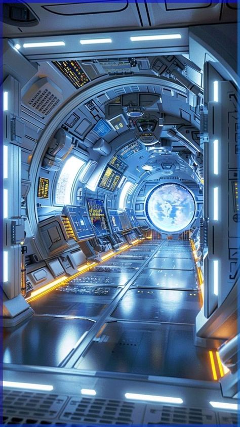 Space Station Aesthetic, Futuristic Spaceship Interior, Fold Blanket, Inside Spaceship, Inside A Spaceship, Sci Fi Spaceship Interior, Sci Fi Floor, Space Station Interior, Fold Bed