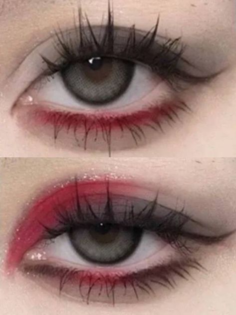 Eyes Makeup Step By Step, Eyes With Long Lashes, Maquillage Goth, Goth Eye Makeup, Funky Makeup, Drag Make-up, Vampire Makeup, Punk Makeup, Cute Eye Makeup