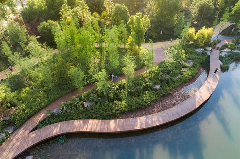 Lake Park Design, Lake Design, Landscape Architecture Plan, Wetland Park, Urban Design Concept, Urban Landscape Design, Design Institute, Park Landscape, Landscape Architecture Design