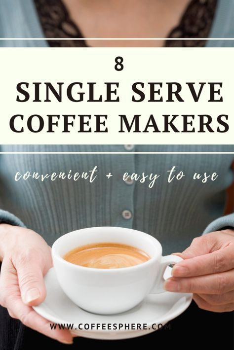 Coffee for one please! Whether you're looking for versatility, budget friendliness, ease of use or portable single serve coffee makers, we've got you covered. Check out our list of best single serve coffee makers so you can get your day started with ease. K Cup Coffee Maker, Pod Coffee Makers, Coffee And Espresso Maker, Single Serve Coffee Makers, Moka Pot, Single Serve Coffee, Coffee Makers, Espresso Maker, K Cups