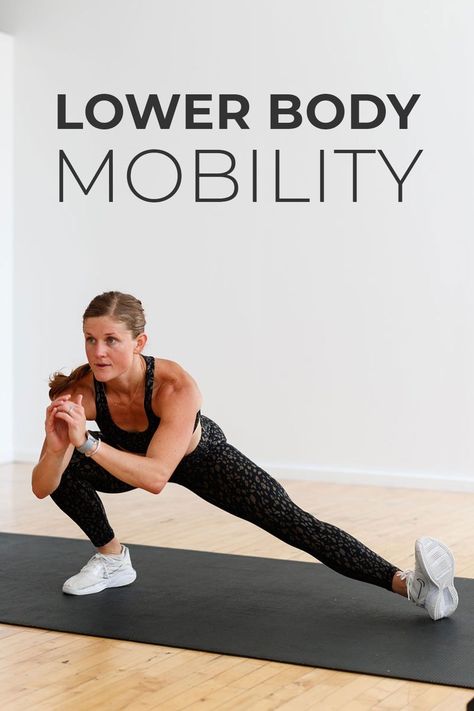 Lunge Form, Body Mobility Exercises, Lower Body Mobility, Leg Exercises With Weights, Lower Body Stretches, Hamstring Stretches, Mobility Stretches, Mobility Workouts, Yoga Mobility