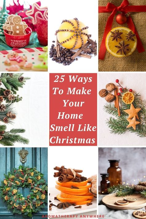 Transform your home into a winter wonderland with these 25 festive ideas for making your space smell like Christmas. From cinnamon-spiced candles to fresh pine garlands, discover delightful scents that will fill your home with holiday cheer How To Make My House Smell Like Christmas, Winter Smells, Christmas Aroma, Home Smell Like Christmas, Christmas Smells, Christmas Diffuser Blends, Smell Like Christmas, Scented Ornaments, Christmas Scent