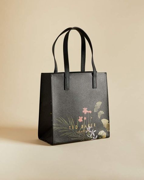 Ted Baker Bags, Ted Baker Tote Bag, Ted Baker Bag, Painted Handbag, Small Icons, Handpainted Bags, Painted Tote, Painted Bags, Chic Bags