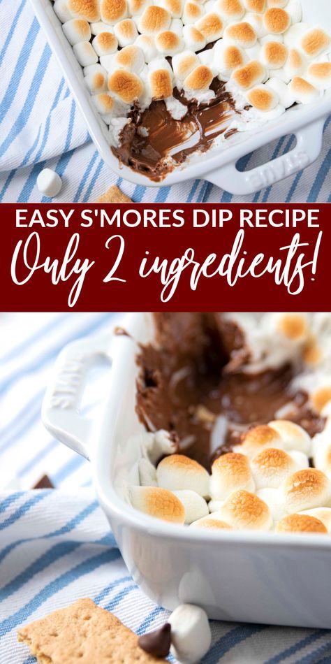 Smores dip is a quick and easy oven smores dip that takes just 2 ingredients to make. Pair with your favorite dippers and serve up a fantastic dessert. #passion4savings #smores #dip #dessert #ingredients #diprecipe #dessertdip #easy #smoresrecipe Oven Smores, Fantastic Dessert, Easy Smores, Desserts Oreo, Smores Dip, Summer Desserts Easy Healthy, Dollar Diy, Dessert Summer, Healthy Summer Desserts