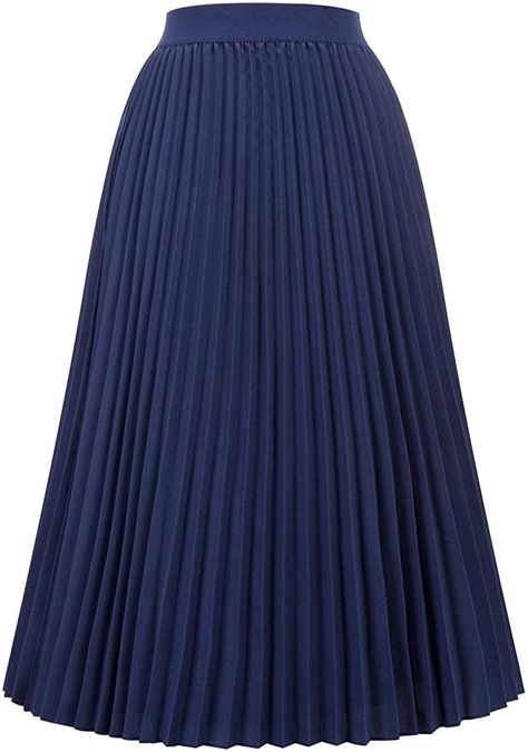 Long Blue Skirts, Plated Skirt, Accordion Skirt, Blue Pleated Skirt, Floral Pleated Skirt, Long Skirt Outfits, Pleated Long Skirt, Long Skirts For Women, Fashion Aesthetics