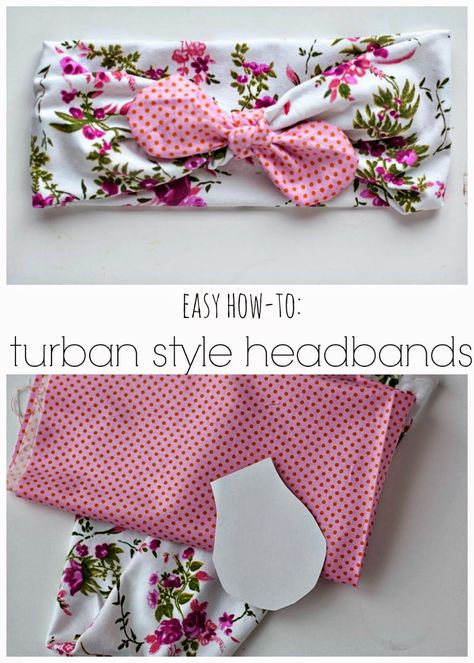 Diy Turban, Couture Bb, Diy Sy, Headband Diy, Headband Tutorial, Sewing For Baby, Style Headband, Turban Style, Diy Headband