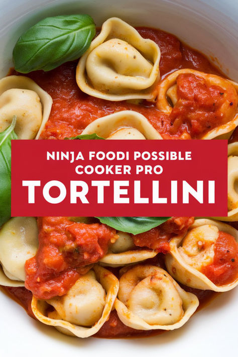 Ninja Foodi Possible Cooker Pro Tortellini is the perfect easy and delicious dinner recipe. In about an hour, you can have this cheesy Crockpot Tortellini. A family favorite, and absolutely delicious. Ninja Foodi Lasagna, Ninja Foodi Possible Cooker, Ninja Foodi Chicken Pot Pie, Ninja Foodi Pasta, Ninja Foodi Possible Cooker Recipes, Ninja Possible Cooker Pro Recipes, Ninja Possible Cooker Recipes, Pasta In The Ninja Foodi, Clean Ninja Foodi