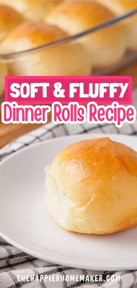 Soft dinner rolls are a delightful addition to any meal, and making them from scratch is easier than you think! With just 7 basic ingredients and a bit of patience, you can create these fluffy bread rolls that pair perfectly with dishes like pasta, soup, or roasted chicken. Try them alongside your favorite meals for a homemade touch that everyone will love! Sweet Dinner Rolls Recipe Easy, Yeast Roll Recipes Easy, Diner Rolls Recipe Easy, Dinner Rolls Recipe Thanksgiving, Homemade Dinner Rolls Without Mixer, Yeast Rolls Thanksgiving, Sunday Dinner Rolls, Soft Dinner Rolls Easy, Milk Dinner Rolls Recipe