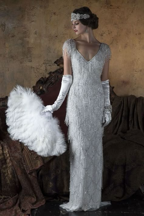 wedding dress Estilo Charleston, Gatsby Party Outfit, Gatsby Wedding Dress, 1920s Wedding Dress, Eliza Jane, Harlem Nights, 2024 Dresses, Roaring 20, Gatsby Theme