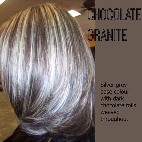 gray highlights in dark brown hair Haircut Gray Hair, Trendy We Fryzurach, Hair Highlights And Lowlights, Going Grey, Grey Highlights, Salt And Pepper Hair, Beautiful Gray Hair, Hair Growing, Silver Grey Hair