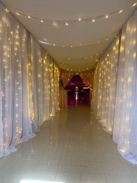 Wedding entrance decor Birthday Entrance Decor Entryway, Wedding Hallway Decor Entrance, Birthday Party Entrance Decoration, Party Entrance Decoration, 2024 Dance, Grad Decorations, Valentine Banquet, High School Decor, Adult Prom