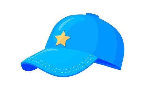 Cap Clipart, Blue Clipart, Premium Vector Cartoon, Vector Cartoon, Visor Hats, Sports Baseball, Cartoon Kids, Vector Photo, Premium Vector