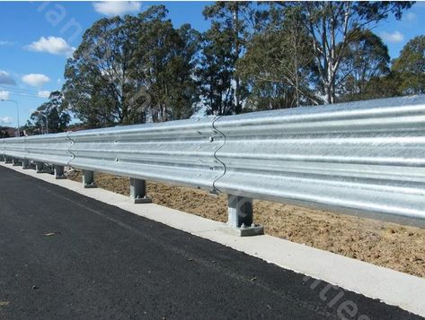 Galvanized Q345B Steel Thrie Beam Guardrails for Australian Highway- Dachu Guard Rail Contact us for more details： Mobile/WhatsApp: +8617762502553 E-mail: dachuguardrail@hotmail.com Guard Rail Design, Roof Drip Edge, Road Noise Barrier, Road Traffic Safety, Industrial Narrow Gauge Railway, Guard Rail, Safety Barriers, Steel Fence, Steel Beams