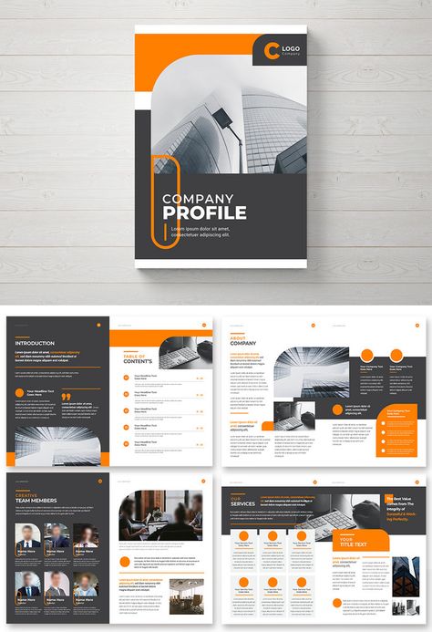 Brochure For Business, Bifold Brochure Design Inspiration, Company Portfolio Design Creative, Business Brochure Design Layout, Brochure Design Corporate, Corporate Magazine Layout Design, Company Profile Book Design, Corporate Company Profile Design, About Company Page Design