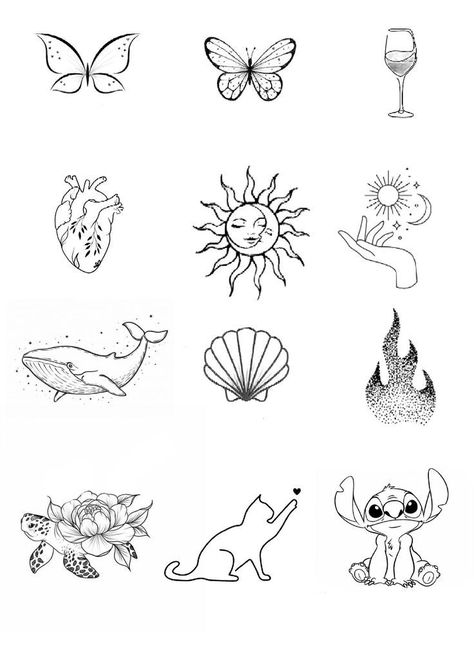 Types Of Tattoos, Tato Henna, Sharpie Tattoos, Cute Tiny Tattoos, Small Hand Tattoos, Things To Draw, Line Art Tattoos, Tattoo Feminina, Little Tattoos