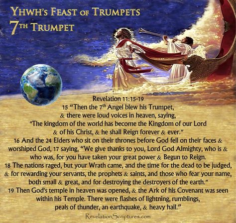 7 Trumpets, Battle Of Armageddon, Seven Trumpets, Revelation Study, Feast Of Trumpets, Yom Teruah, Great Tribulation, Revelation 11, Revelation Bible Study