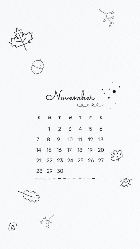 2021 November printable month cute doodle drawing | free image by rawpixel.com / Sasi Cute November Wallpaper, November Wallpaper Aesthetic, November 2022 Calendar, November 2021 Calendar, November Printable, Cute Doodle Drawing, November Backgrounds, Wallpaper Aesthetic Cute, Calendar Doodles