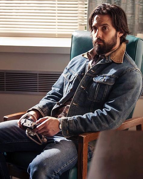 VELOUR — Spotted Jack wearing a Lee Storm Rider on NBC’s... Jack Pearson, Mode Country, Jess Mariano, Teen Trends, Milo Ventimiglia, Mandy Moore, Big Three, Rugged Style, Photo Archive