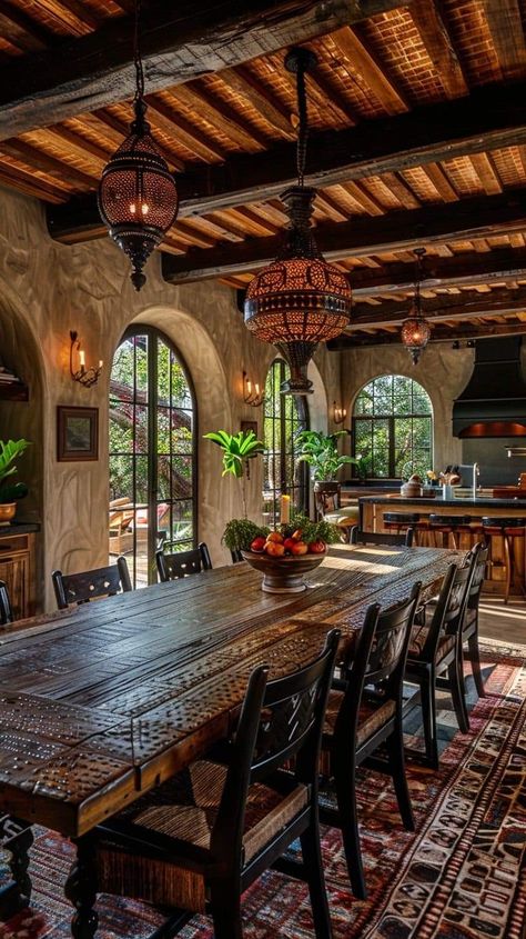 Mexican Hacienda Homes, Hacienda Interior, Hacienda Interior Design, Hacienda Style Kitchen, Spanish Style Home Interior, Interior Design 2024, Modern Hacienda, Hacienda Homes, Captivating Aesthetic