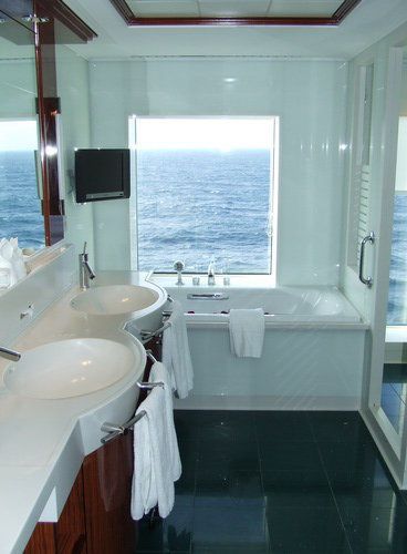 Norwegian Gem Cabins and Suites | Penthouse suite, Cruise ships and Cruises Cruise Ship Bathroom, Ship Bathroom, Norwegian Gem, Cruise Ship Interior, Cruise Ships Interior, Ovation Of The Seas, Cruise Rooms, Enchantment Of The Seas, Norwegian Breakaway