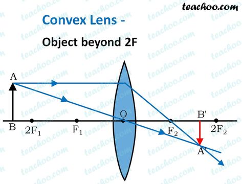 Convex Lens - Ray diagram, Image Formation, Table - Teachoo Convex Lens, Biology Facts, Biology, Line Chart, Physics, Science