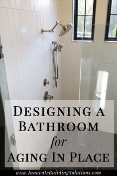 Needing tips to design bathroom showers for people that are aging in place? We got the perfect article for you! | Innovate Building Solutions | #bathroomdesigns #showerdesigns #aginginplace | Bathroom remodeling ideas | aging in place bathrooms | Bathroom design tips Walk In Shower For Older People, Aging In Place Shower Ideas, Age In Place Bathroom Design, Aging In Place Bathroom Design, Main Bathroom Ideas Modern, Cottage Small Bathroom Ideas, Ada Compliant Bathroom Design, Age In Place Bathroom, Tub To Shower Conversion Ideas