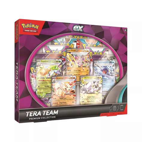 Tera Team Premium Collection: New Pokémon TCG Release at Target | TCG Restocks Pokemon Star Wars, Funny Horse Videos, Star Wars Games, Collectible Trading Cards, Trading Card Game, Pokemon Trading Card Game, Indoor Toys, Pokemon Trading Card, Dinner Appetizers