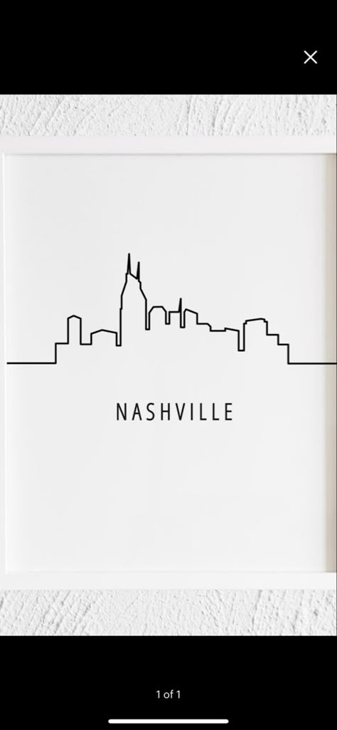 Nashville Skyline Drawing, Nashville Themed Tattoos, Nashville Skyline Tattoo, Nashville Inspired Tattoos, Tennessee Tattoo Ideas Women, Tennessee Tattoo Ideas, Nashville Tattoos, Nashville Tattoo Ideas, Broadway Tattoos