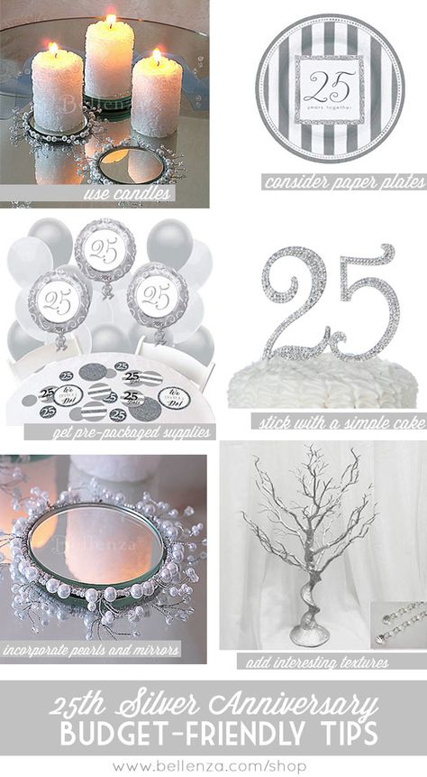 Wedding Anniversary Dinner Party, Silver Wedding Anniversary Decorations, 25th Wedding Anniversary Decorations, Anniversary Dinner Party, Wedding Anniversary Dinner, Silver Wedding Anniversary Party, Silver Anniversary Party, 25th Anniversary Decorations, Silver Winter Wedding