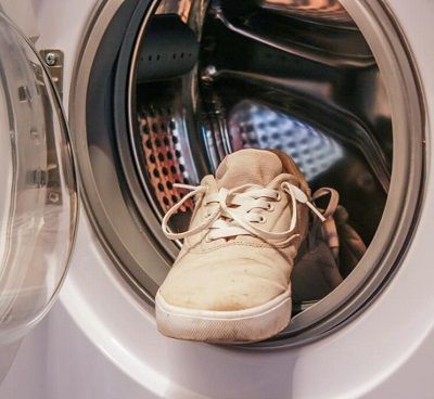 Can You Put Shoes in the Washer at Home? | Lake Appliance Repair How To Wash Sneakers, Shoe Odor Remover, Cleaning Sneakers, Smelly Sneakers, Stinky Shoes, Smelly Shoes, How To Wash Shoes, Dryer Repair, Shoe Cleaning