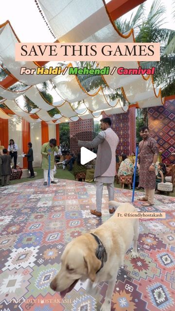 Anchor Akash on Instagram: "SAVE THIS REEL FOR YOUR UPCOMING HALDI / MEHENDI / CARNIVAL EVENT 🤩

Follow for more such contents @friendlyhostakash 🎤

#weddinggames #haldigames #carnivalgames #haldi #mehendi #mehendigames #mahendidesign #mumbaianchor #ahmedabadanchor 
[Wedding Games Ideas, Carnival Games, Haldi Games, Wedding Anchor]" Mehendi Games Ideas, Games For Haldi Function, Haldi Games Ideas, Haldi Games, Mehendi Games, Carnival Haldi, Wedding Games Ideas, Haldi Carnival, Dholki Ideas