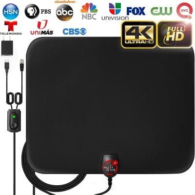 Best TV Antennas for Streaming Local Channels (Indoor & Outdoor) Long Range Tv Antenna, Outdoor Hdtv Antenna, Outdoor Tv Antenna, Digital Antenna, Hdtv Antenna, Portable Tv, Tv Antennas, Signal Booster, Outdoor Tv