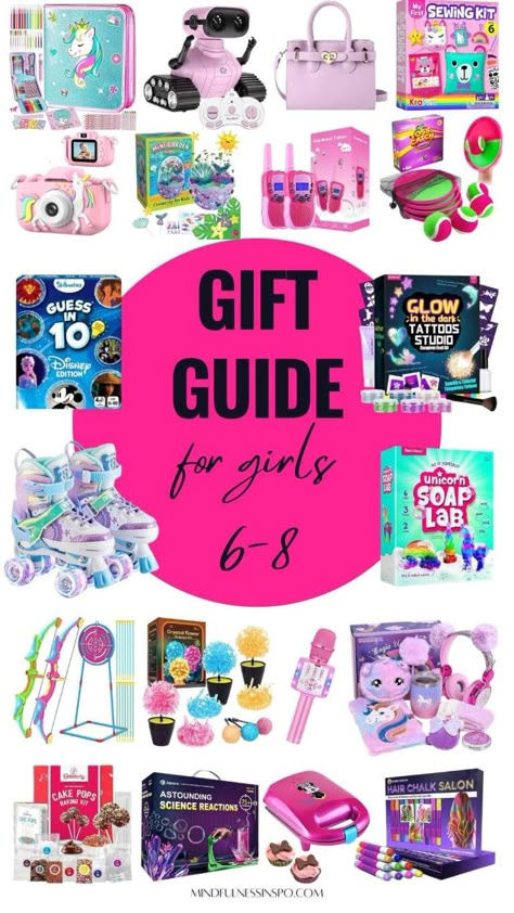 45 Most Exciting Gifts for 6-8 Year Old Girls from Amazon in 2024 Birthday Gifts For 6 Year Girl, Gift Ideas For 7 Year Girl, Toys For 6 Year Girl, Gifts For 6 Year Girl, Gifts For 8 Year Girl, Gift Ideas For Daughter, Birthday Gift Guide, Chistmas Gift, Unique Gift Guide