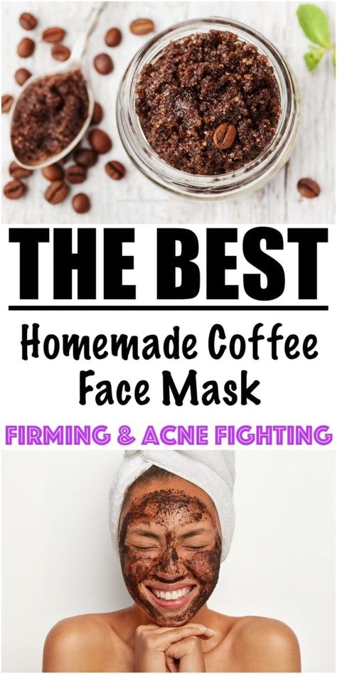 Homemade Lush Cup O' Coffee face mask Coffee And Vaseline Face Mask, Best Exfoliating Face Scrub, Diy Exfoliating Face Scrub, Diy Lush, Face Scrub Recipe, Best Diy Face Mask, Natural Face Scrub, Coffee Scrub Diy, Coffee Mask