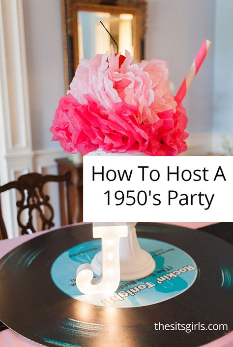 Sock Hop Decorations, Hop Decorations, Sock Hop Party Ideas, 50s Party Decorations, 50s Theme Party, Elvis Party, 50s Sock Hop, Grease Party, 50s Theme Parties